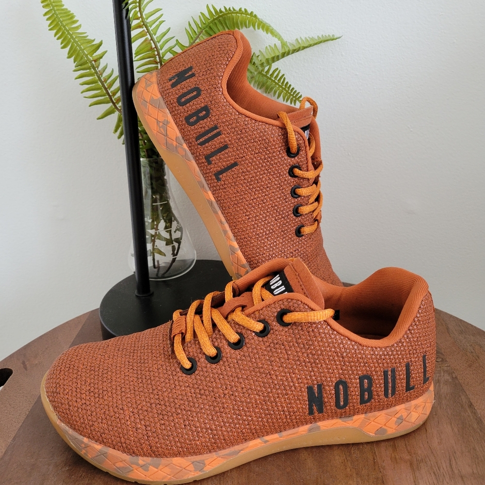 NoBull orange trainers